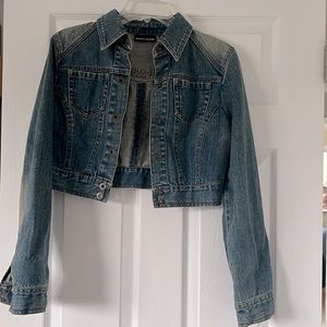 DKNY cropped jean jacket
